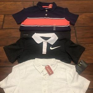 Lot of 3 Boys Collared Short Sleeve Shirts